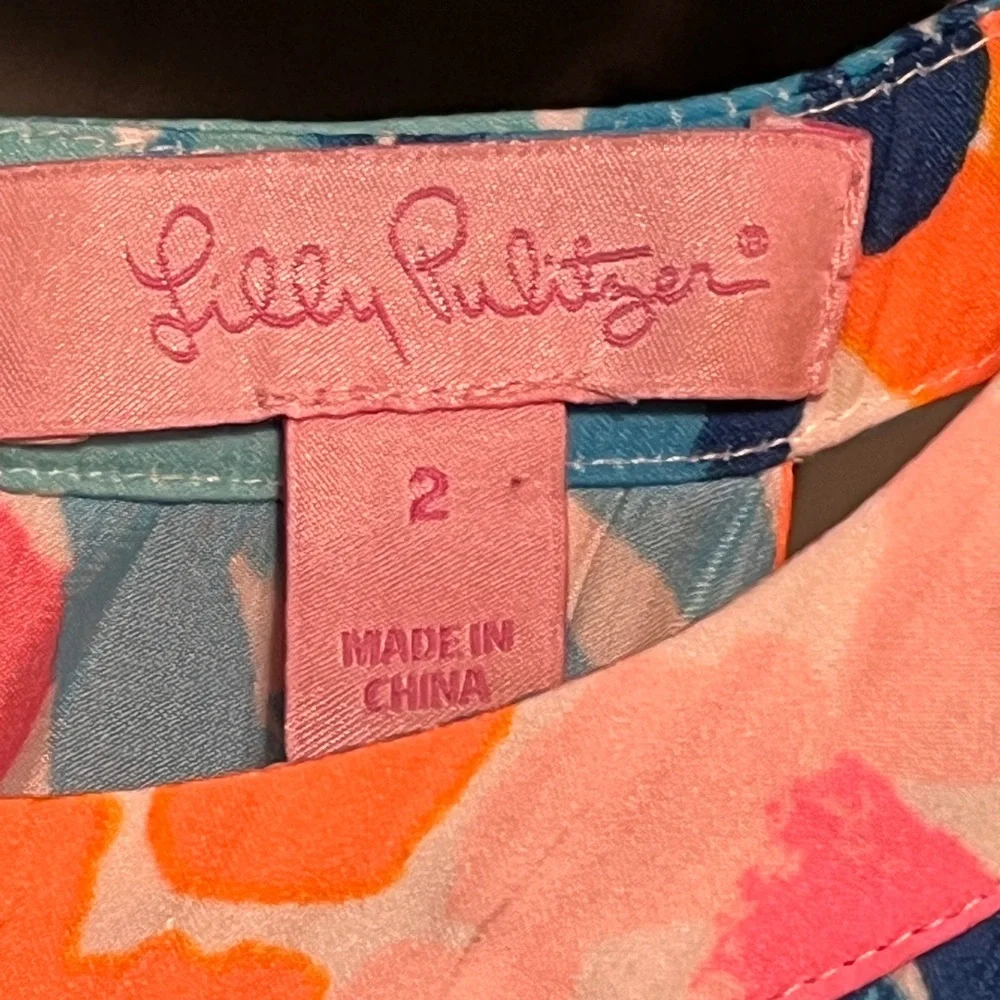 Lilly Pulitzer Pink and Blue Kids Romper - Picture 16 of 17
